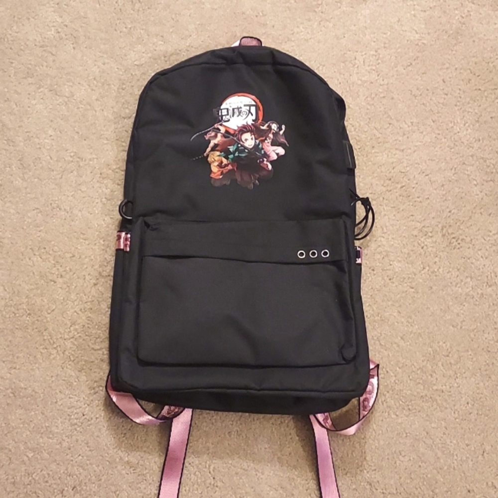 ANIME BACKPACK WITH USB NWOT